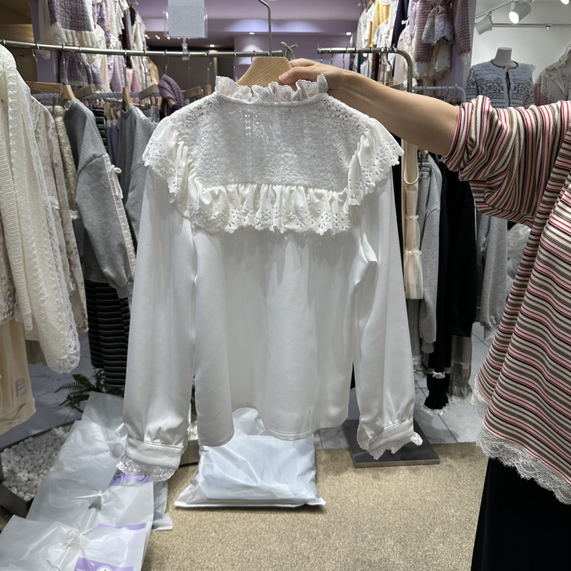 VIRUS韓國直郵女裝新款職業真品時尚推薦人氣熱賣襯衫蕾絲衫VIRUS襯衫/蕾絲衫