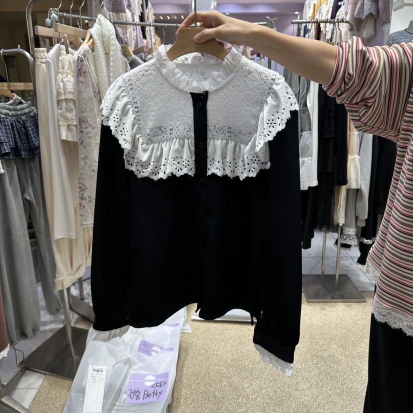 VIRUS韓國直郵女裝新款職業真品時尚推薦人氣熱賣襯衫蕾絲衫VIRUS襯衫/蕾絲衫圖色2