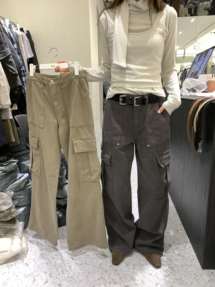 TAERI韓國直郵女裝新品真品休閑熱賣推薦休閑褲工裝褲抓絨taeri休閑褲