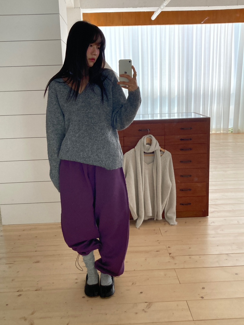 MORE THAN-P韓國代購女裝新品時尚推薦休閑人氣休閑褲拉絨MORE THAN休閑褲