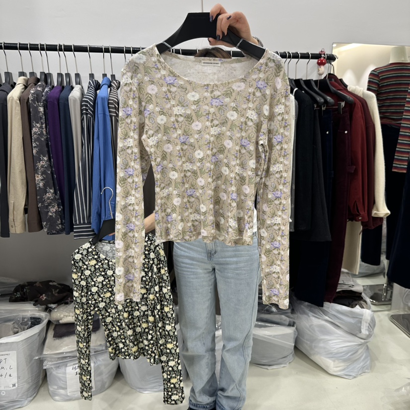 MUSHROOM EFFECT韓國代購女裝新品人氣休閑真品推薦長袖T恤MUSHROOM EFFECT長袖T恤圖色1