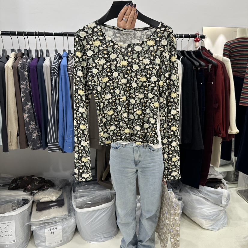MUSHROOM EFFECT韓國代購女裝新品人氣休閑真品推薦長袖T恤MUSHROOM EFFECT長袖T恤圖色2