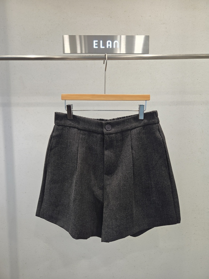 ELAN韓國代購女裝新款真品人氣休閑時尚推薦熱賣短褲褶裥ELAn短褲圖色2