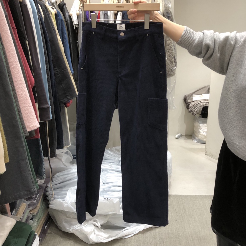 FRE東大門代購女士新品真品推薦熱賣時尚職業休閑褲不含腰帶FRE SEOUL休閑褲圖色1