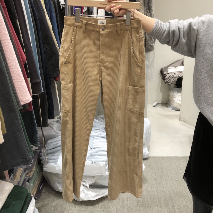 FRE東大門代購女士新品真品推薦熱賣時尚職業休閑褲不含腰帶FRE SEOUL休閑褲圖色4