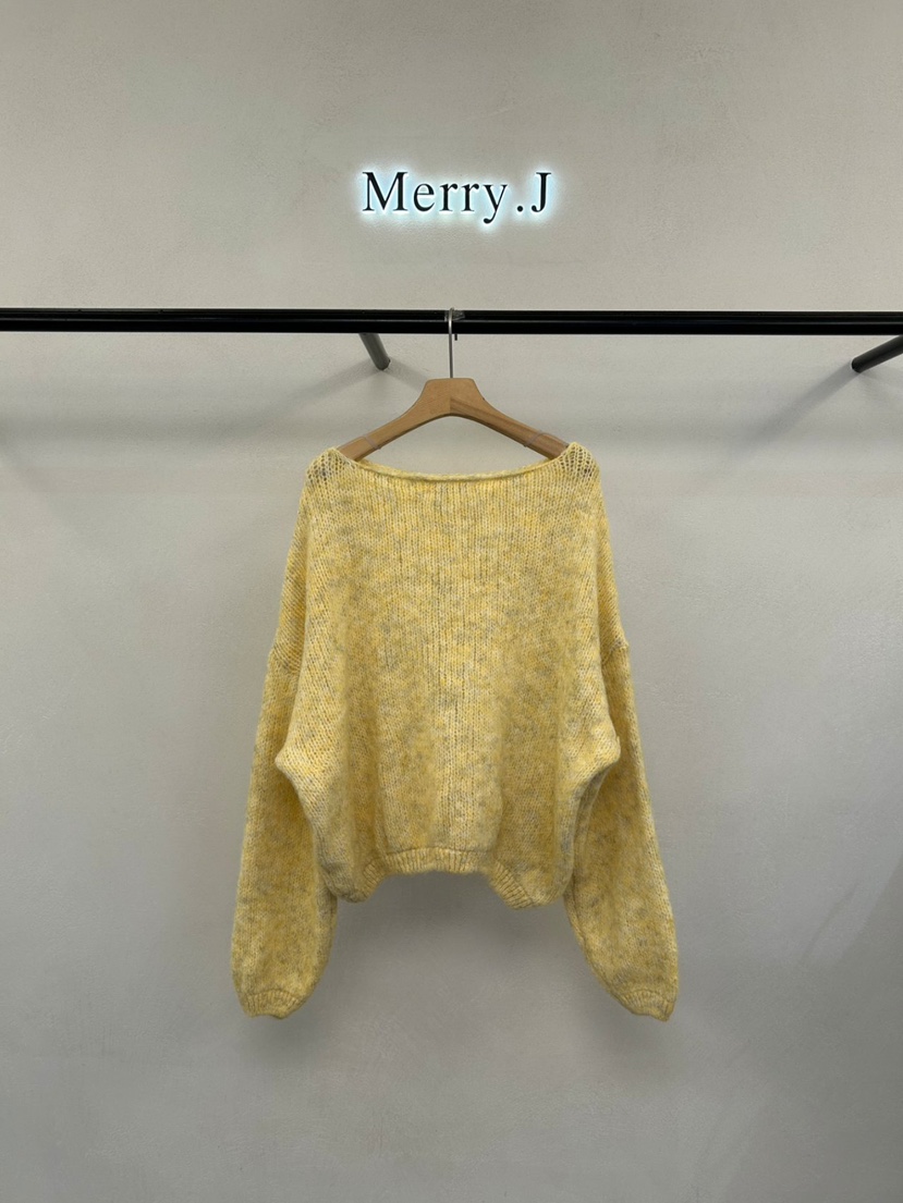 MERRY-J韓國直郵女士新品人氣熱賣時尚真品休閑針織衫柔軟MERRY-J針織衫圖色1