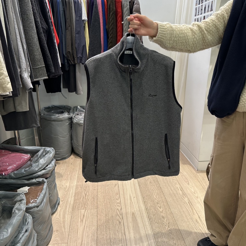 REIRAI東大門代購女士新品時尚人氣職業休閑推薦馬甲抓絨Reirai馬甲圖色1