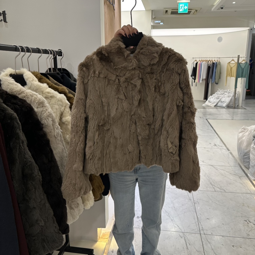 MUSHROOM EFFECT韓國直郵女裝新款真品職業人氣短款大衣MUSHROOM EFFECT短款大衣圖色3奶茶色