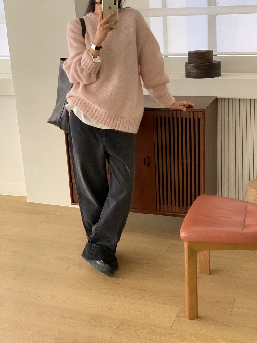 REGULARLY/PLACOR東大門直郵女士新款時尚休閑褲直筒牛仔黑色REGULARLY/PLACOR休閑褲