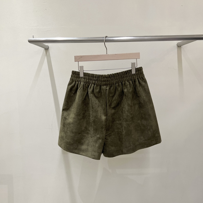 MARIE MARIE東大門實拍女裝新品時尚熱賣休閑短褲絨面革MARIE MARIE短褲