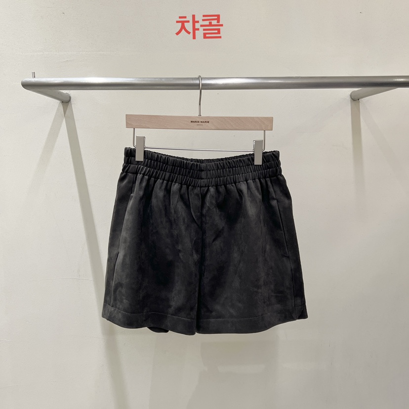 MARIE MARIE東大門實拍女裝新品時尚熱賣休閑短褲絨面革MARIE MARIE短褲圖色4