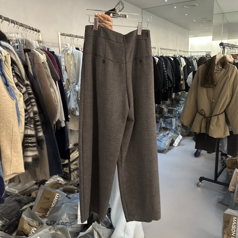 DOUBLE STANDARD/LE SMOKING/MAISONSTAFF東大門實拍女裝新品熱賣休閑褲不含腰帶MAISONSTAFF休閑褲