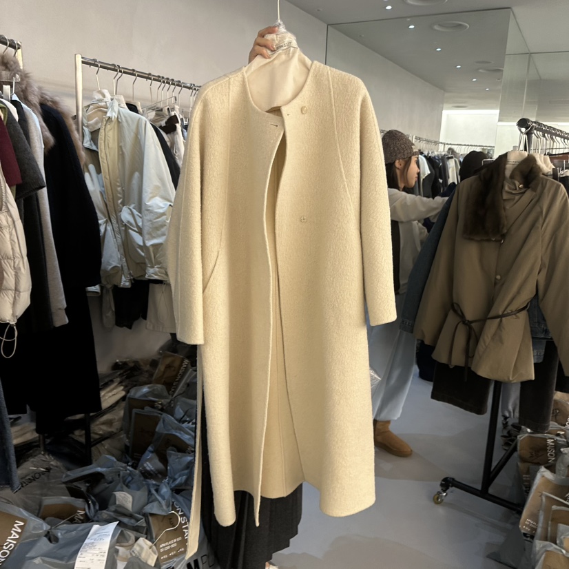 DOUBLE STANDARD/LE SMOKING/MAISONSTAFF東大門代購女士新品職業中長款大衣MAISONSTAFF中長款大衣圖色1