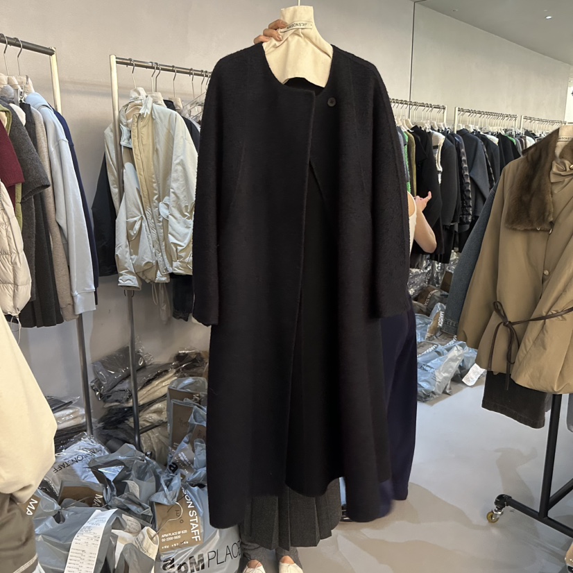 DOUBLE STANDARD/LE SMOKING/MAISONSTAFF東大門代購女士新品職業中長款大衣MAISONSTAFF中長款大衣圖色2