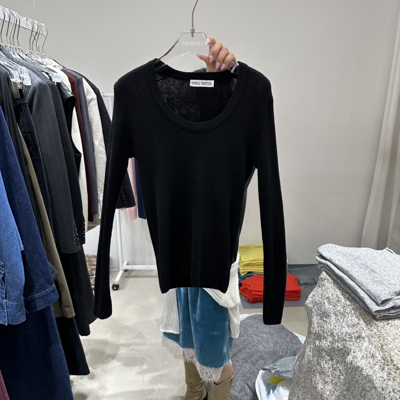 NEROLI 36東大門直郵女裝新品職業真品推薦時尚休閑針織衫NEROLI 36針織衫圖色2黑色