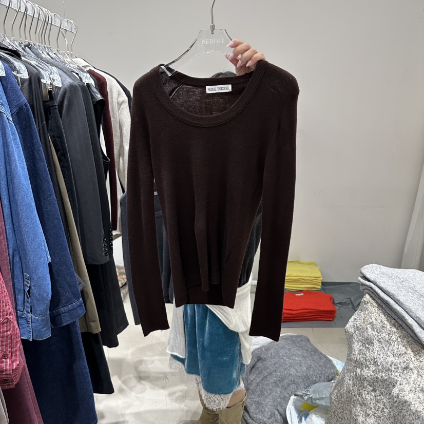 NEROLI 36東大門直郵女裝新品職業真品推薦時尚休閑針織衫NEROLI 36針織衫圖色4棕色