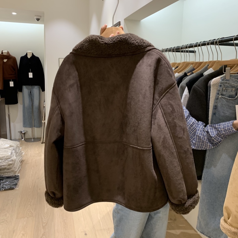 PASTE韓國代購女裝新品真品休閑熱賣時尚職業人氣短款大衣PASTE短款大衣