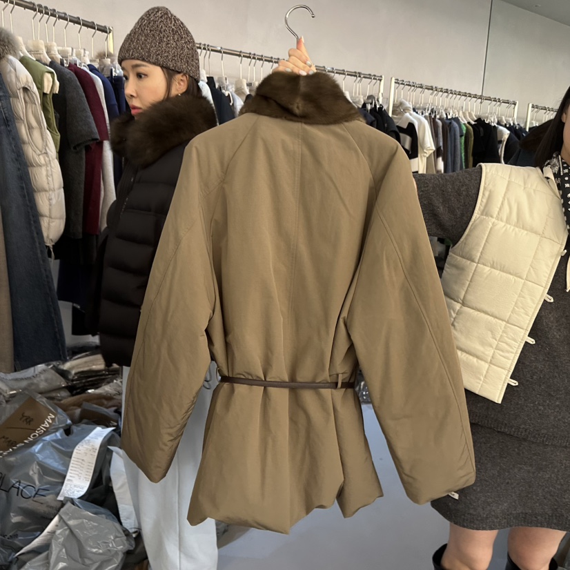 DOUBLE STANDARD/LE SMOKING/MAISONSTAFF韓國代購女裝新品休閑短款羽絨服MAISONSTAFF短款羽絨服