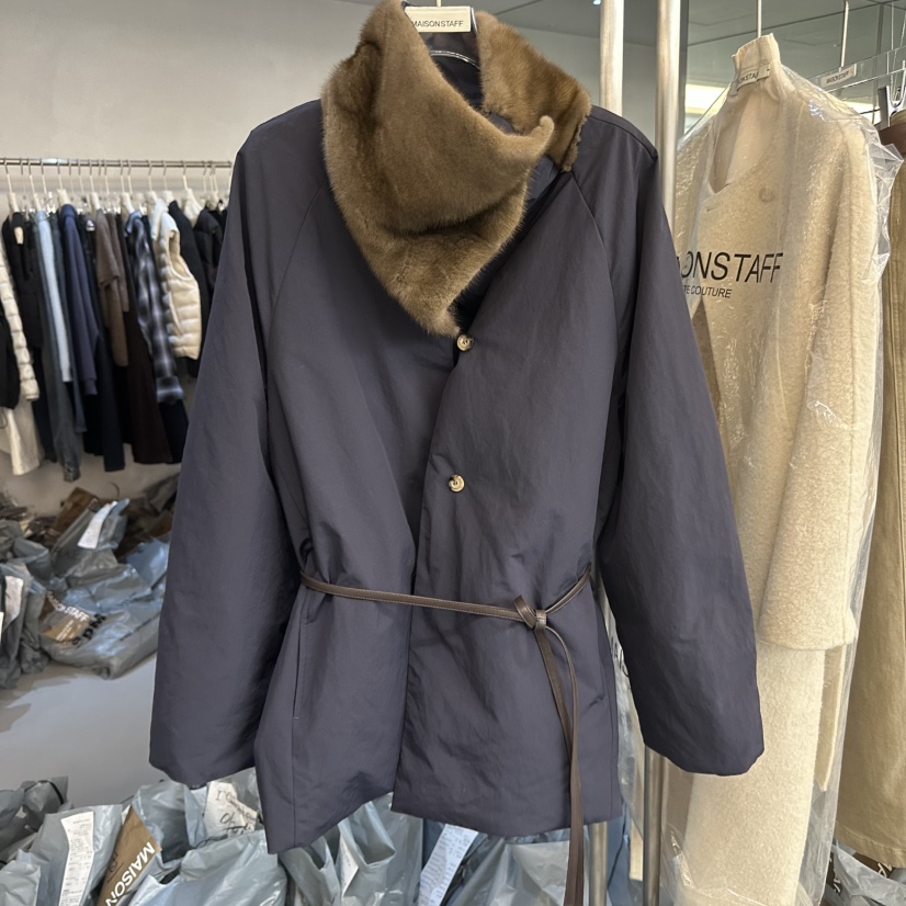 DOUBLE STANDARD/LE SMOKING/MAISONSTAFF韓國代購女裝新品休閑短款羽絨服MAISONSTAFF短款羽絨服圖色2