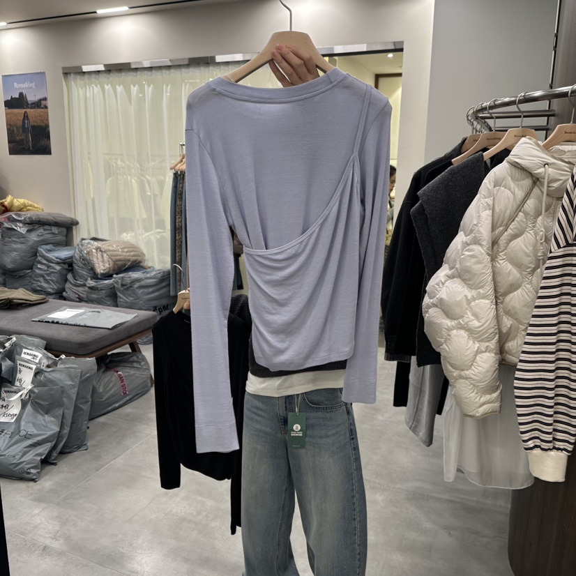 URBANSTORY/REMAKING東大門代購女士新品休閑熱賣長袖T恤Remaking/URBANSTORY長袖T恤