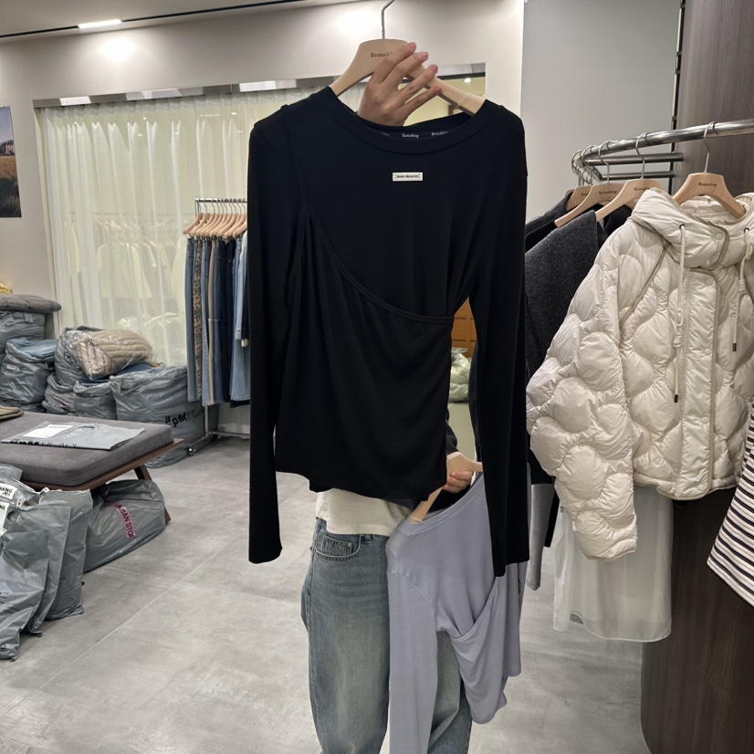 URBANSTORY/REMAKING東大門代購女士新品休閑熱賣長袖T恤Remaking/URBANSTORY長袖T恤圖色2