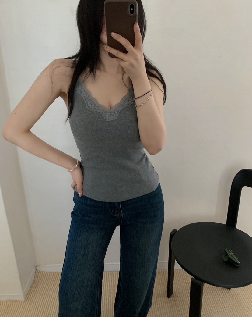 TWENTY FOUR SEVEN24-7韓國直郵女士新品推薦吊帶背心無袖TEWNTY FOUR SEVEN24-7吊帶/背心