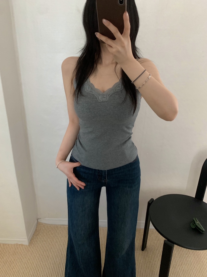 TWENTY FOUR SEVEN24-7韓國直郵女士新品推薦吊帶背心無袖TEWNTY FOUR SEVEN24-7吊帶/背心