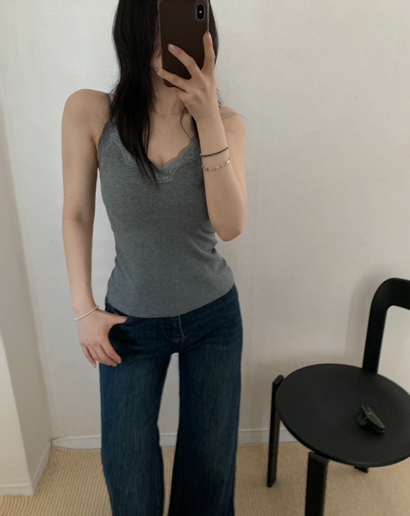 TWENTY FOUR SEVEN24-7韓國直郵女士新品推薦吊帶背心無袖TEWNTY FOUR SEVEN24-7吊帶/背心