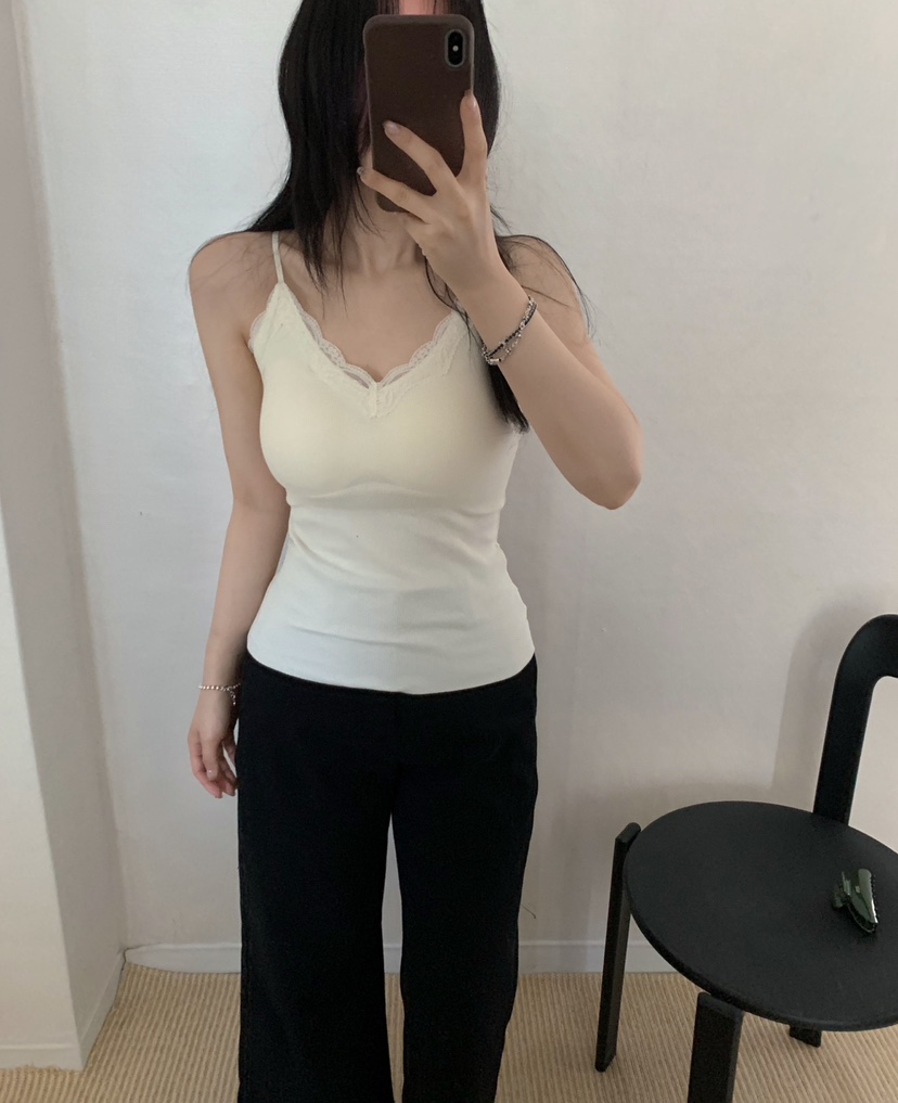 TWENTY FOUR SEVEN24-7韓國直郵女士新品推薦吊帶背心無袖TEWNTY FOUR SEVEN24-7吊帶/背心