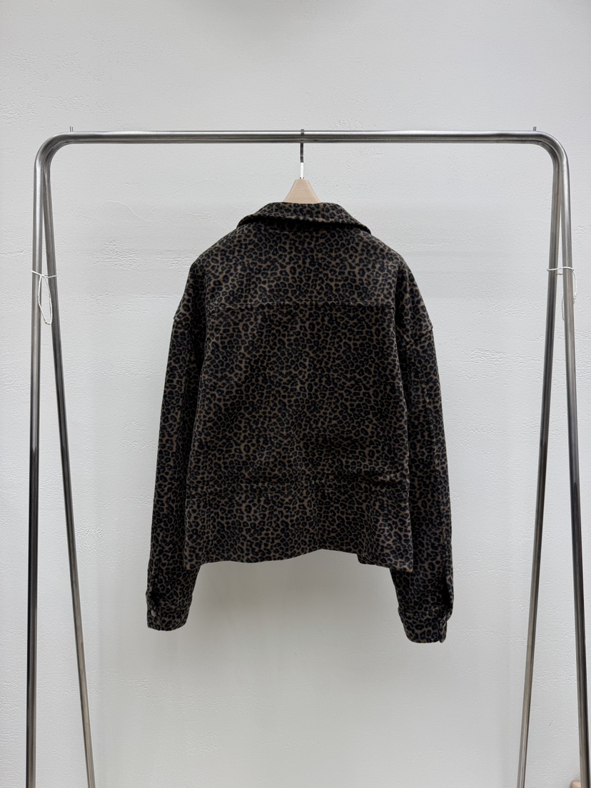 S.R.T.T.東大門實拍女裝新品休閑真品人氣夾克抓絨豹紋S.R.T.T.夾克