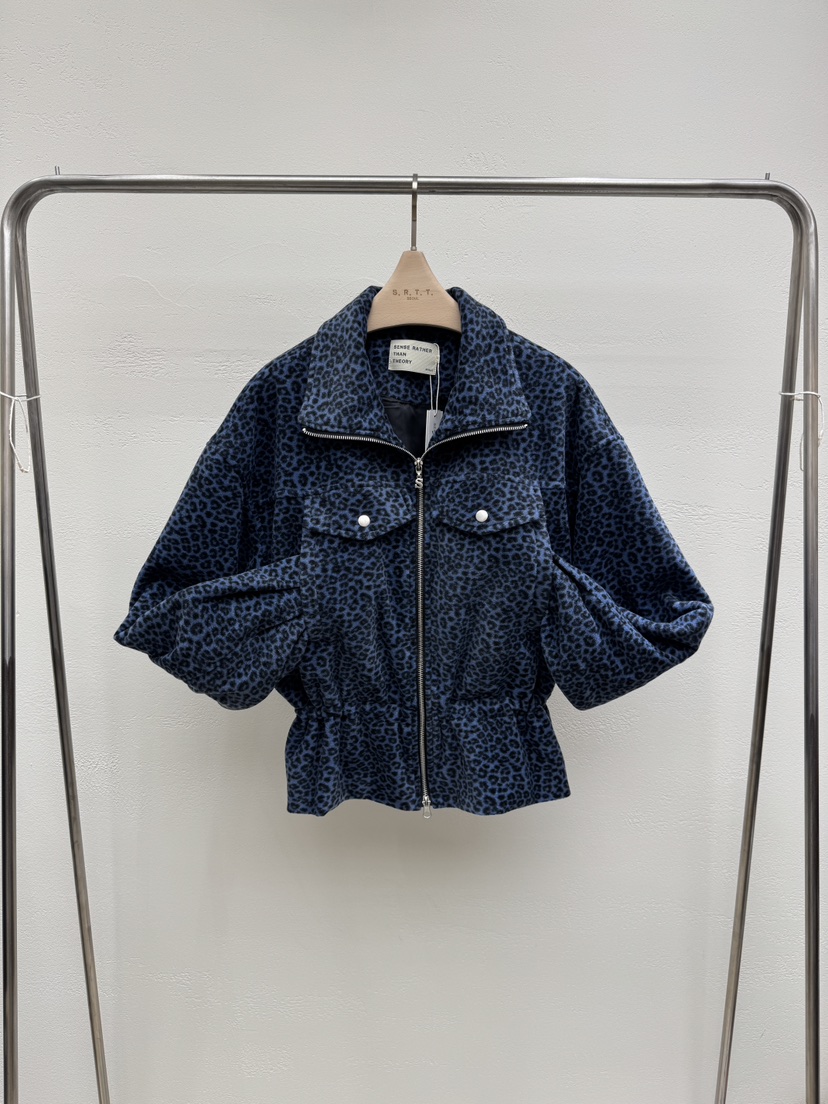 S.R.T.T.東大門實拍女裝新品休閑真品人氣夾克抓絨豹紋S.R.T.T.夾克圖色2