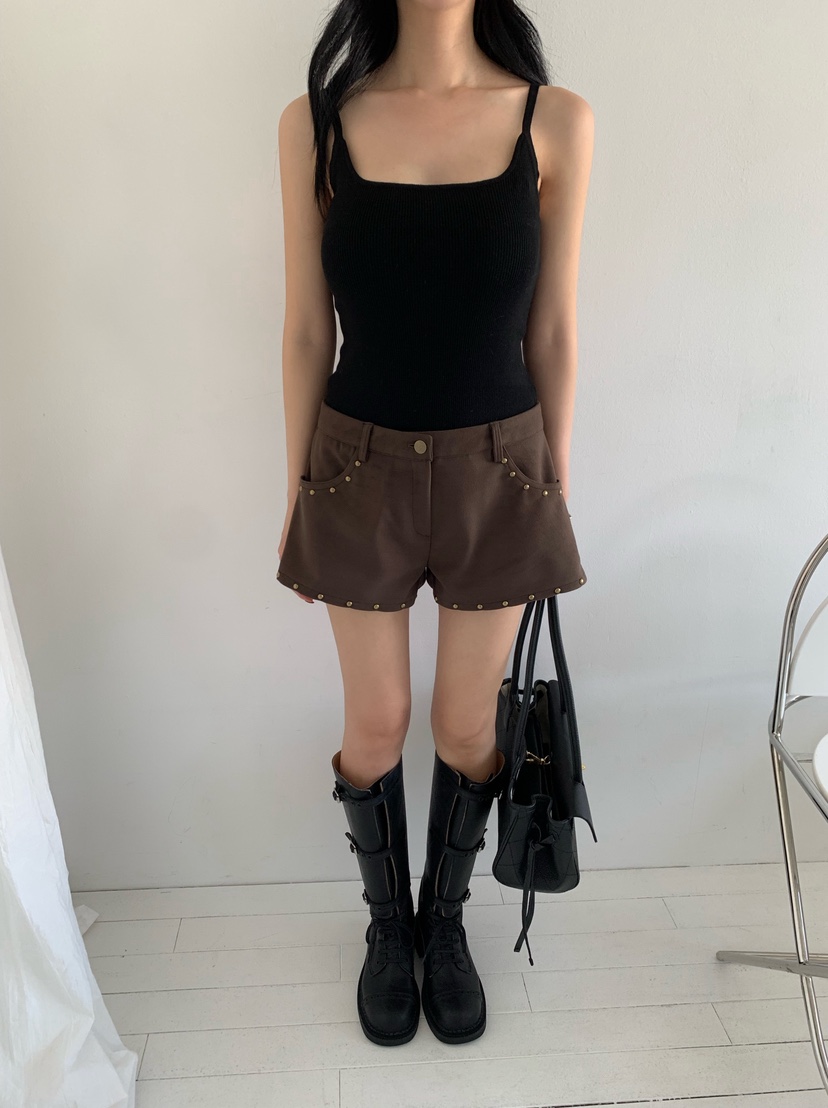 MARKE-P東大門代購女士新款真品人氣時尚休閑短褲絨面革MARKE-P短褲
