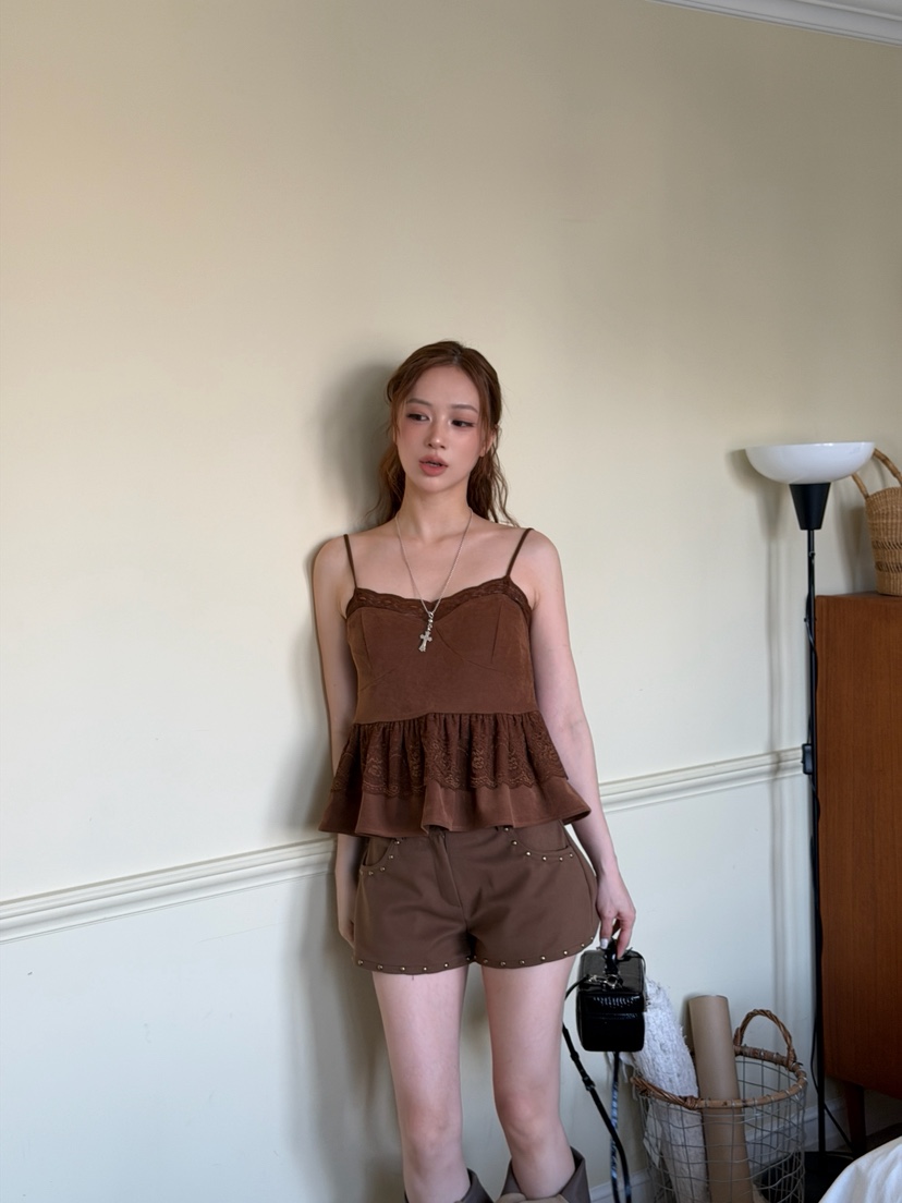MARKE-P東大門代購女士新款真品人氣時尚休閑短褲絨面革MARKE-P短褲