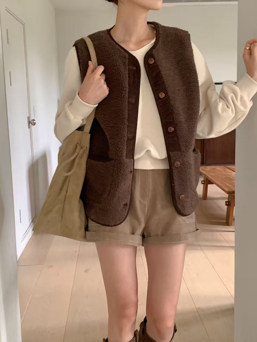 RE:FRESH-L東大門直郵女裝新款熱賣休閑人氣推薦馬甲連帽RE:FRESH-L馬甲