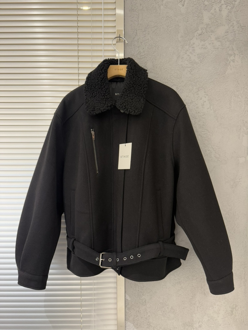 STAGE韓國代購女士新品人氣時尚真品熱賣推薦休閑短款棉服STAGE短款棉服圖色2