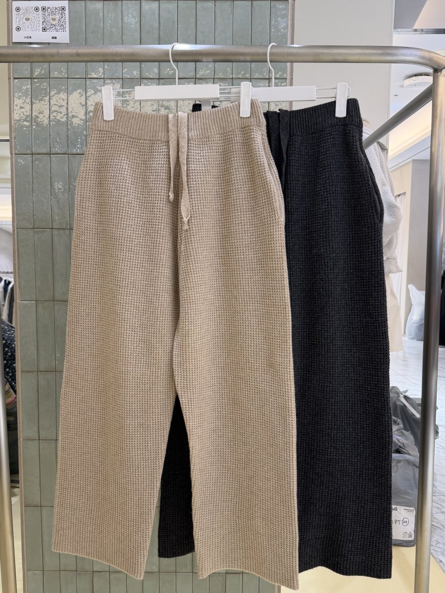 PANTRY HAUS東大門直郵女士新品休閑真品人氣休閑褲華夫格PANTRY HAUS休閑褲