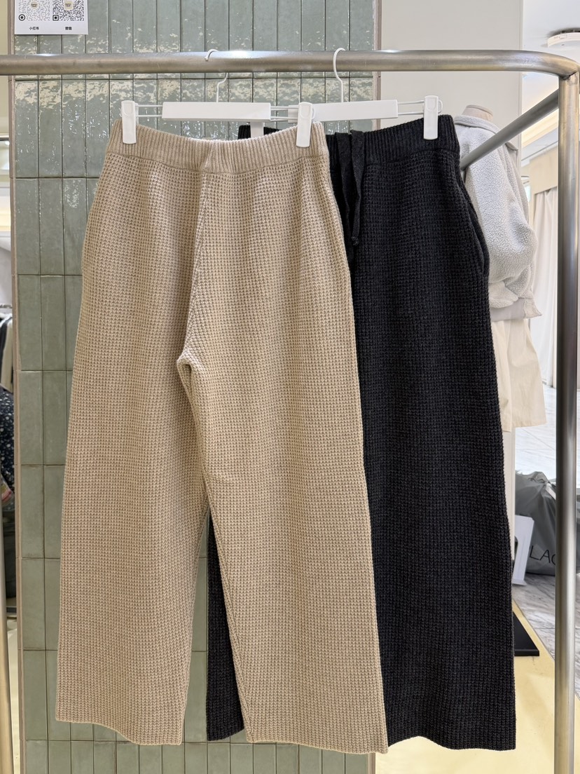 PANTRY HAUS東大門直郵女士新品休閑真品人氣休閑褲華夫格PANTRY HAUS休閑褲
