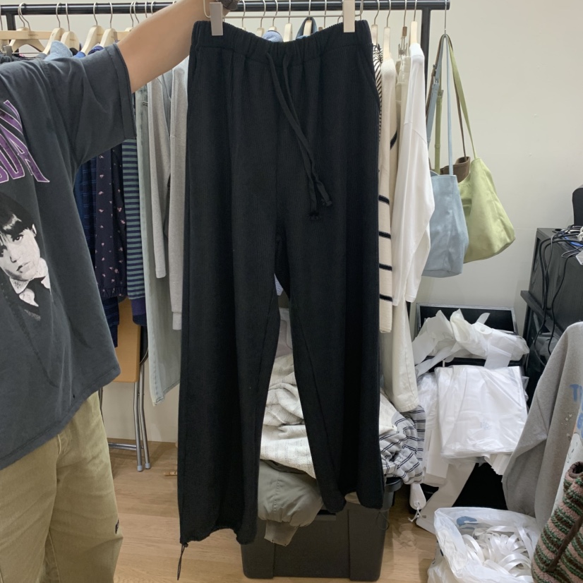 SPAGHETTI東大門實拍女裝新品推薦真品時尚熱賣人氣休閑褲spaghetti休閑褲圖色2黑