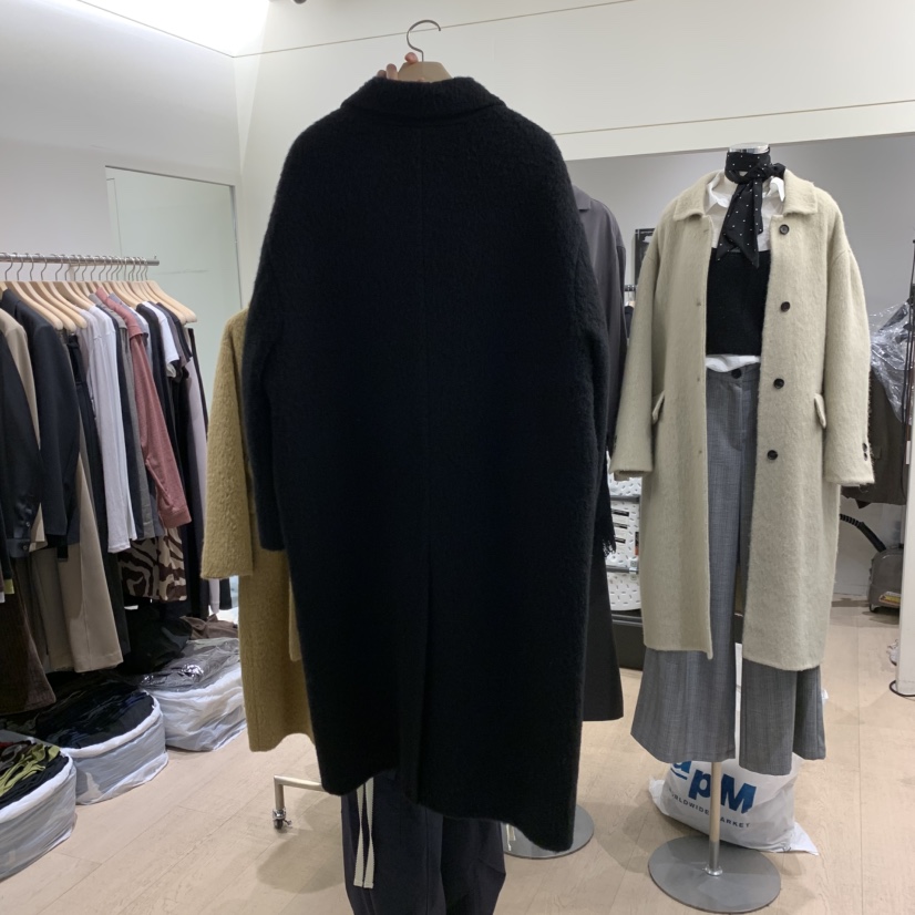 A POINT東大門代購女裝新款時尚推薦休閑真品中長款大衣A POINT中長款大衣