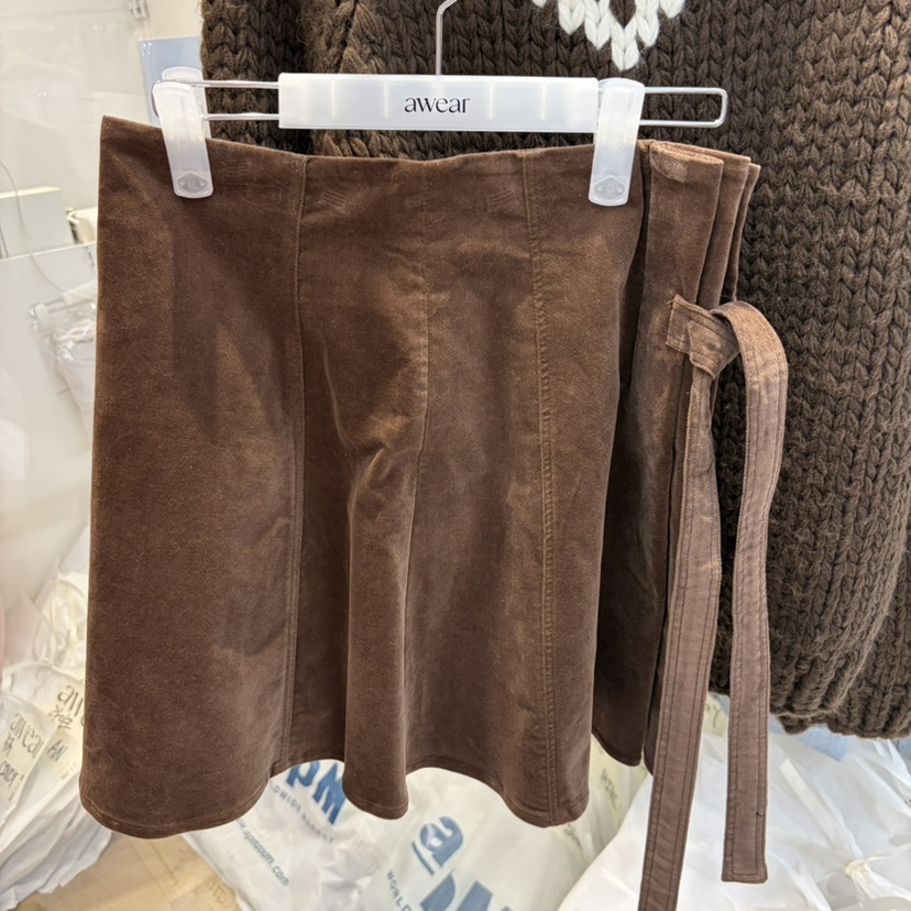 RUMIRU/AWEAR東大門直郵女士新品休閑熱賣人氣真品短裙羅紋awear/RUMIRU短裙圖色2