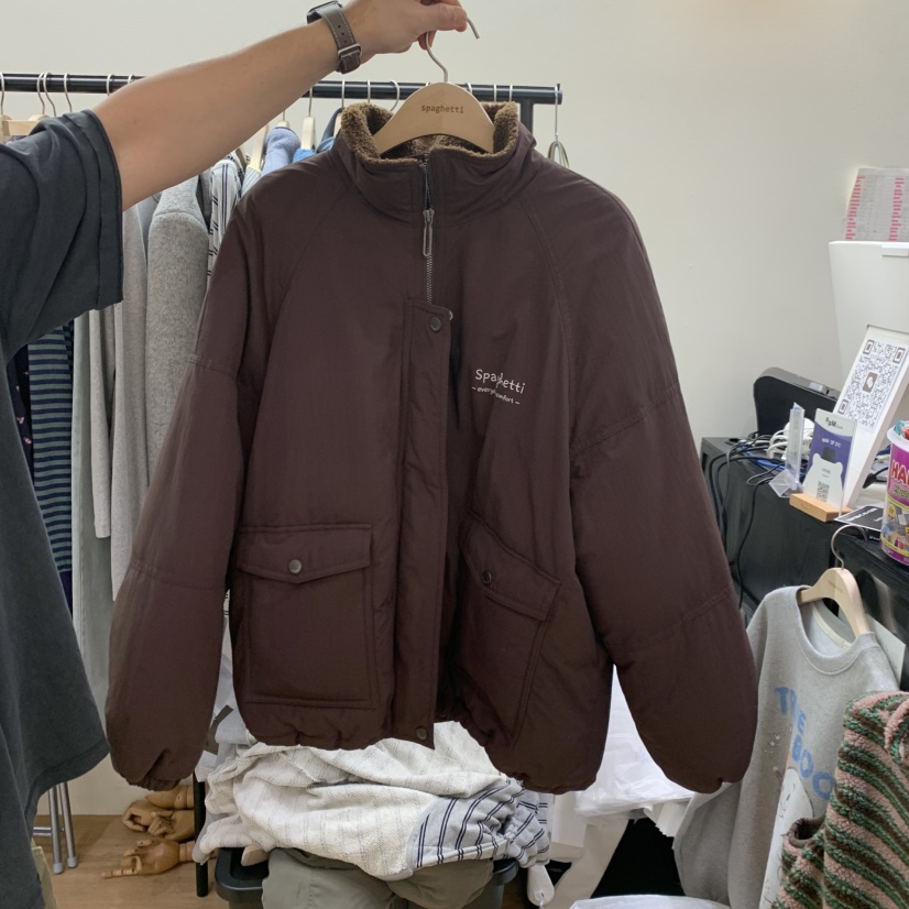 SPAGHETTI東大門直郵女裝新品時尚休閑熱賣短款羽絨服鴨絨spaghetti短款羽絨服圖色2