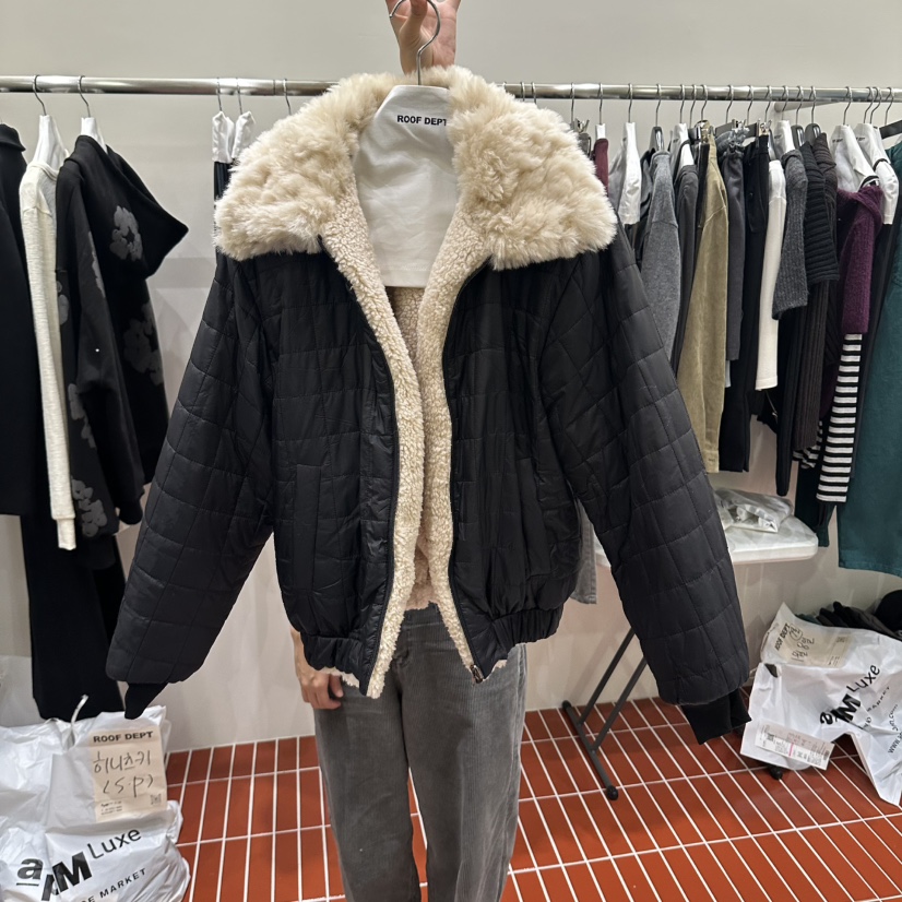 ROOOF東大門實拍女裝新品時尚推薦休閑夾克里外穿雙面絎縫ROOOF夾克圖色2