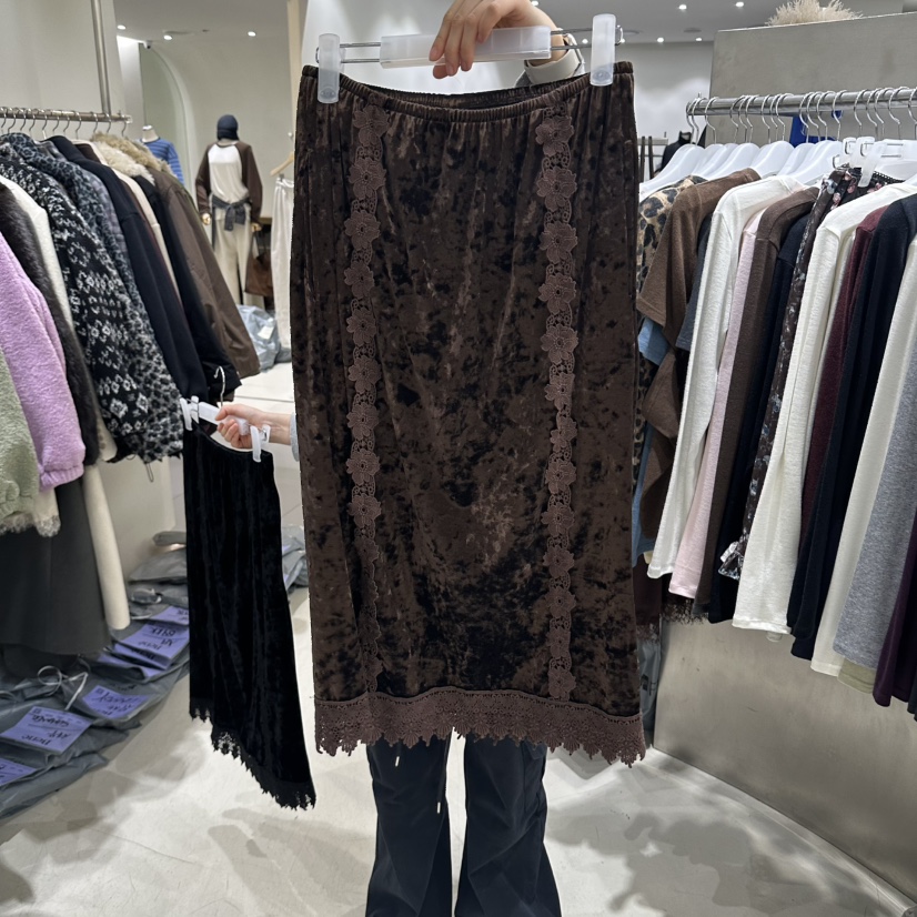 BENE東大門代購女裝新品休閑推薦時尚人氣真品熱賣長裙絨SHOP BENE_Bene長裙圖色3