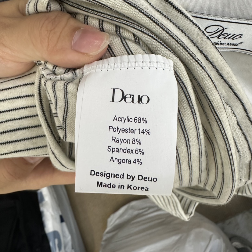 DEUO韓國代購女裝新品熱賣人氣休閑推薦真品時尚長袖T恤DEUO長袖T恤