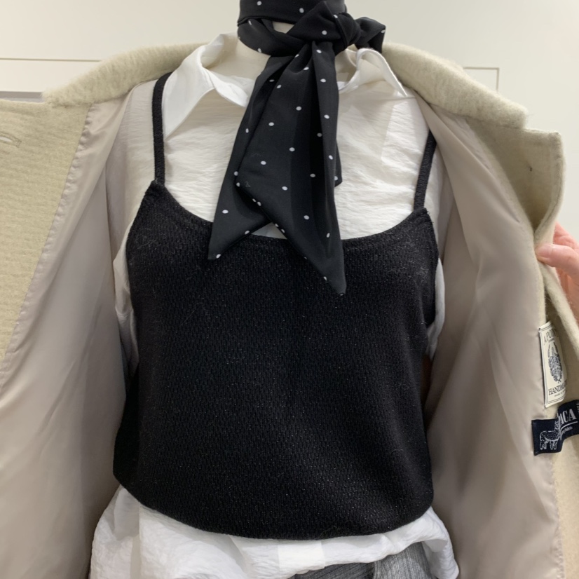A POINT東大門代購女士新品推薦真品時尚吊帶背心不含內搭A POINT吊帶/背心圖色2