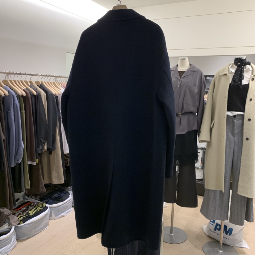 A POINT東大門實拍女士新品熱賣時尚真品人氣中長款大衣A POINT中長款大衣