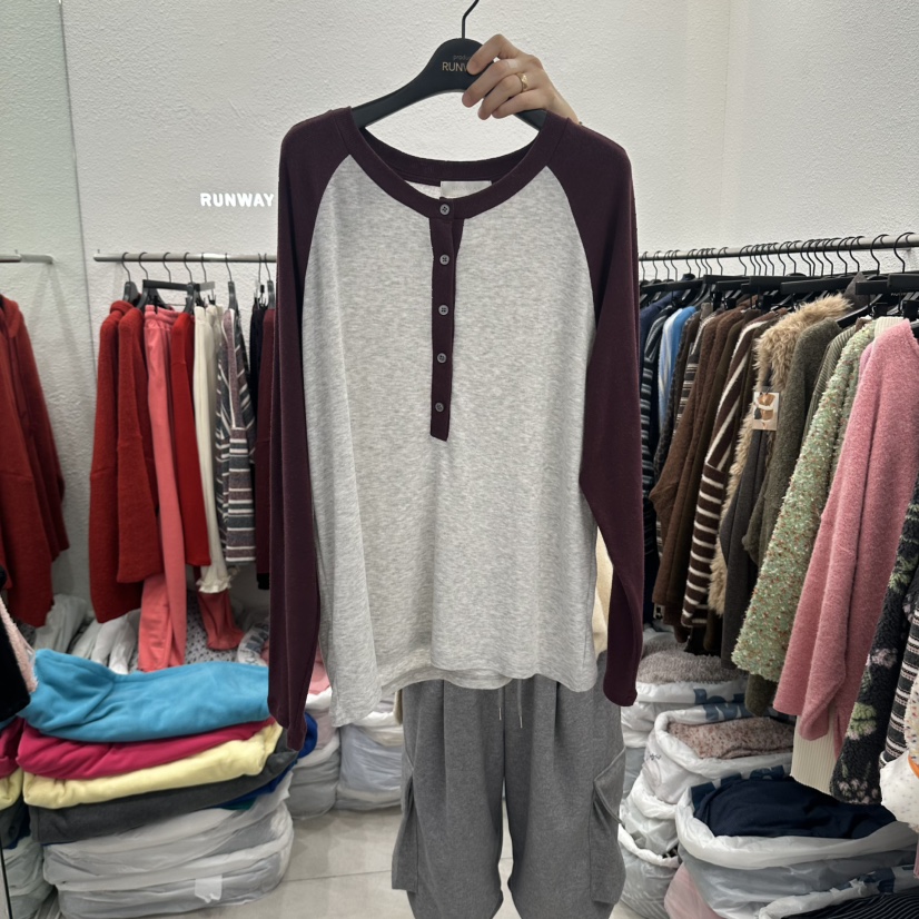 RUNWAY-런웨이韓國代購女士新品人氣熱賣推薦時尚長袖T恤RUNWAY長袖T恤圖色2