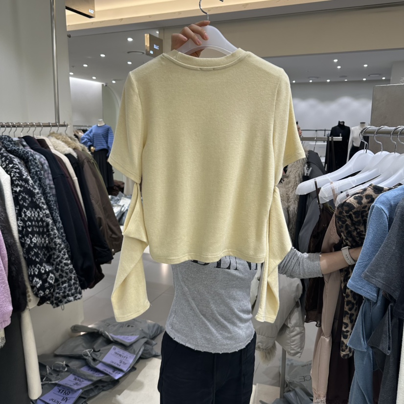 BENE東大門代購女裝新品推薦休閑熱賣真品時尚長袖T恤安哥拉SHOP BENE_Bene長袖T恤