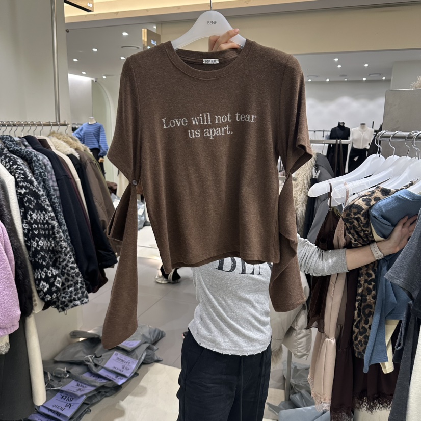 BENE東大門代購女裝新品推薦休閑熱賣真品時尚長袖T恤安哥拉SHOP BENE_Bene長袖T恤圖色2