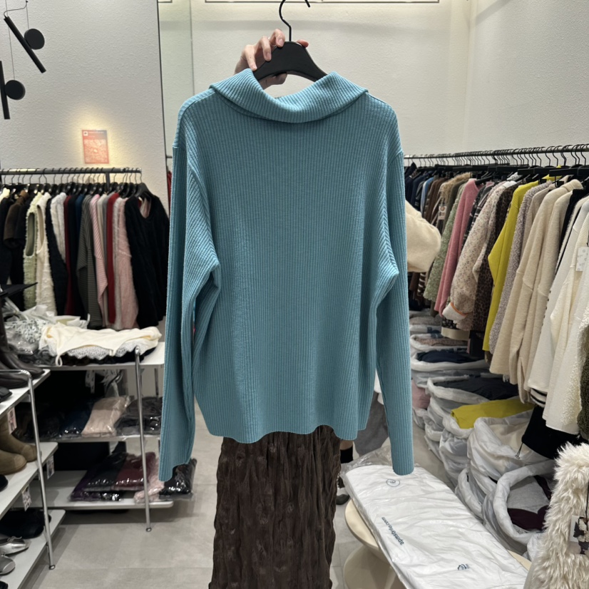 RUNWAY-런웨이韓國代購女裝新品休閑熱賣真品長袖T恤高領RUNWAY長袖T恤
